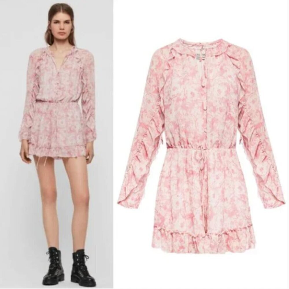 All Saints Flora Rosa Playsuit